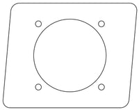 Custom Mosasaur plug golf cart charging port adapter plate