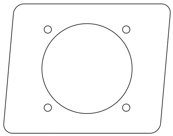Custom Mosasaur plug golf cart charging port adapter plate
